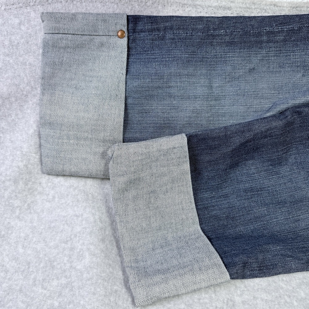 AG Adriano Goldschmied Crop Jeans The Shorty Womens 31R x 20 Blue Denim Cuffed - Picture 12 of 12